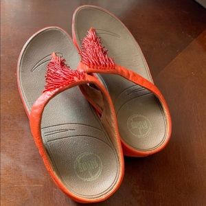 Red fitflops sz 7